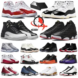 Jumpman 11 12 13 Mens 농구화 11s 13s 13s 체리 쿨 그레이 감사 나폴리 택시 밀 플레이 오프 레드 택시 플린트 남자 트레이너 스포츠 운동화