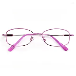 Óculos de sol 50-17-135 óculos de quadro pequeno super elástico memória metal miopia mulheres completas ópticas