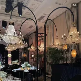 Decorazione di sfondo per festa di compleanno con arco di palloncini in oro lucido per matrimonio, schermo ad arco dorato, supporto per fiori 180