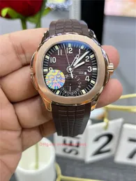GR Factory Super Edition Watches 5164 40 mm Cal.324 Ruch Automatyczny zegarek mechaniczny Sapphire gumka gumowa ze stali nierdzewnej głębokie wodoodporne zegarek na rękę