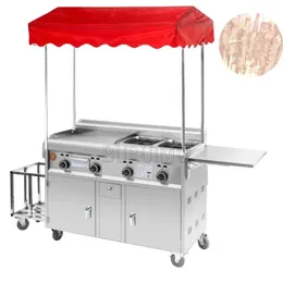 Processors Selling Fast Food Trailer Street Mobile Kitchen Snack Cart For Sale