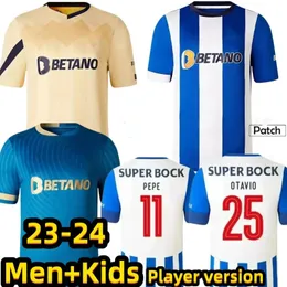 23/24 Portugal Football Club z krótkim rękawem koszulki Campeoes Pepe Servio Oliveira Mehdi Luis Diaz Matheus Porto Fan Football Shirt Set dziecięcy