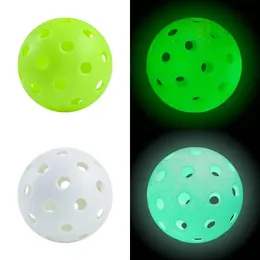 Rackets Tennis Rackets Outdoor Indoor escent Pickleball Ball 40 Holes Training Playing Sports Luminous Pickle Balls Accessories 74mm Durab