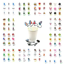 شرب قش 100pcs مخصص st toppers er قوالب سيئة السحر الأرنب القابلة لإعادة الاستخدام Splash Proof Sluge Cuperative 8mm Cup for Wholesale DHPRX