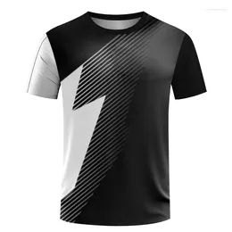 Camiseta masculina badminton manga curta fitness correndo treinamento feminino verão ultra fino secagem rápida camiseta meninos plus size