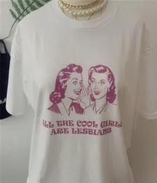 JBHAll Cool Girls Are Lesbians футболка для женщин и мужчин унисекс забавные футболки с рисунком Летний стиль футболка модная футболка топы наряды 210326384194
