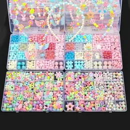 Diy Bracelet Making Kit Beads Necklace Manual Toys for Girls Pearls Games Handmade Children's Gift Horses Material Elastic Kids 231229