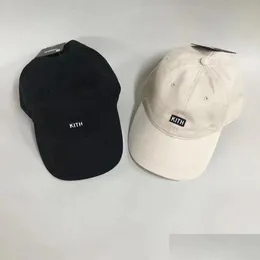 Czapki piłki haft kith baseball czapka regulowana mtifunkcyjna podróż na zewnątrz Hat Sun Hat 230526 DROP MODA AKCESORIA HATS DHXAD