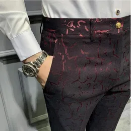 Blazers pantalon hombre vestir 2019 outono calças sociais dos homens calças de perfume masculino vestido calças fino ajuste casual calças dos homens escritório