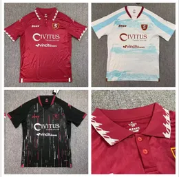 2324 Salernitana Voetbalshirts #7 RIBERY Bonazzoli Belec Coulibal Gyomber Jaroszynski Vestiti da calcio Thuis Uit Derde Vierde 4e heren Voetbalshirt top