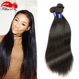 Tejes Hannah cabello peruano 3 paquetes 8a Virgen sin procesar el cabello humano recto Color negro natural