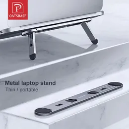 يقف جهاز الكمبيوتر اللوحي يقف على جهاز الكمبيوتر المحمول Oatsbasf Stand for MacBook Air Pro Support Tablet Portable Notebook Stand Mini Riser Foldable Laptop Holde