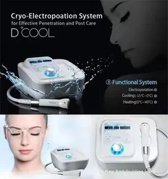 Equipment New Sliming Dcool Portable Cool Hot EMS For Skin Tightening Anti Puffiness Facial Electroporation Machine