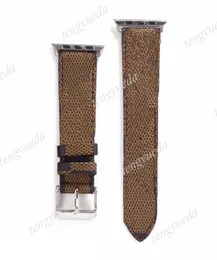 Cinturini intelligenti per stilista per Galaxy Watch 3 4 5 Taglia 20mm 22mm Cinturini per orologi con stampa in pelle con motivo cinturino Deluxe Watchb1087316