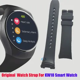 Tillbehör Original KW18 Smart Watch Strap Belt Silicone Armband Factory Direct 100% Original Fashion Strap For Kingwear Wristwatch Phone