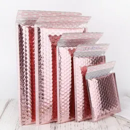 Worki na kopertę z pianki różowej złotej self sok mailery aluminium folia bąbelkowa Wyściełane koperty z woreczką pocztową Polyer Kueqj iwqnj