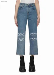 designer jean women jeans brand womens pants fashion logo printing girl pencil Denim pants Capris trousers Dec 30