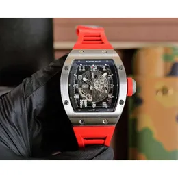 Fantástico designer de marca richa relógio para homens rm010 relógios de pulso 9B0A movimento mecânico qualtiy uhr mostrador de aço inoxidável reloj montre timing preciso luxe RU28