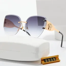 Designer-Sonnenbrille für Damen, Herren, Brillenglas, vollständiger VER-Rahmen, UV400, bunt, Vintage-Damen-Master-Sonnenbrille, Luxus-Übergröße, Adumbral, mit Originalverpackung, Sac4