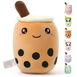 Boba Plush 9.8inch Kawaii Plushies Bubble Tea Cute Pillow Soft Brown Milk Tea Stuffed Animal for Kids/Girls/Boys 231229