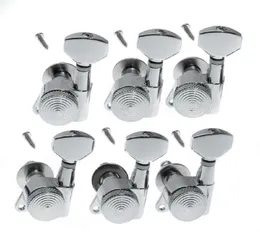 Guitar String Inline Tuning Pegs Locking Tuners Keys Machine Heads 6L Chrome9557372