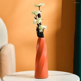 Vasen Wunderschöne Kunststoff-Blumenvase, einfacher Anti-Fall-moderner Behältertopf, hoch, DIY-Desktop-Ornamente, Wohnzimmer