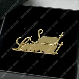 Broches de créateurs Broche de mode pour femme Marque Lettres classiques Vêtements pour hommes Or Argent Luxurys Broche Bijoux Broches Tomsid228G