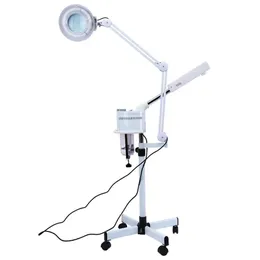 Equipment Other Beauty Equipment 3 in 1 UV Ozone Face Steamer Cold Light LED 5X Magnifier Floor Lamp Facial Body Tattoo Makeup Lamp Beauty S