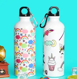 500ml Su Şişeleri Değiştiren renk alüminyum pot fitness şişesi büyük kapasite renk değiştiren şişe açık hava sporları