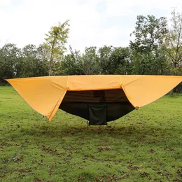 Mobili da campeggio Zanzara Amaca da campeggio all'aperto Due in uno Multifunzionale Baldacchino Tenda per alberi Ombra Rete impermeabile per pioggia