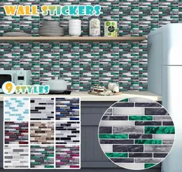 Duvar Çıkartmaları 10 Parça Peel Stick Mutfak Bahçesi Backsplash Sticker Mutfak Dekor5527724