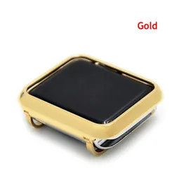38mm 42mm Luxury 24KT Gold Case Cover 18K Black Platinum Case Rose Gold Bezel Platinum Cover Ersättning för Apple Watch Series 3 3498096