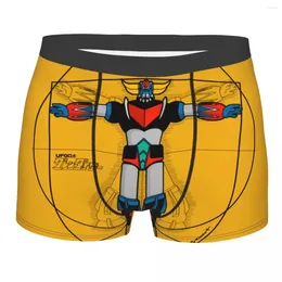Unterhosen UFO Roboter Grendizer Vitruvian Man Unterwäsche Maßgeschneiderte japanische Goldrake Anime Boxershorts Shorts Höschen atmungsaktiv