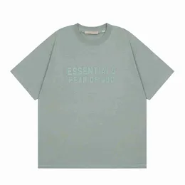 T-shirt da uomo Ess estiva T-shirt da donna Fashion Street Casual Mist Manica corta Fg 1977 Polo in cotone con stampa tridimensionale NebbiaZTW6