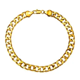 Ankletter Chunky 7mm kubansk länkkedja Guldfärg Vit färg Anklet 9 10 11 tum Ankelarmband för kvinnor Män vattentät285K