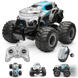 Fjärrkontrollbil Barnleksaker RC Toys For Boys High Speed ​​Rocking Spray Off-Road Stunt Dance Electric Vehicle Kids Gift 231230