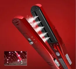 Raktare ånghår rätare elektriska platt järnsteampod keramiska rakare hårstyling verktyg kemei rätplatta wafers