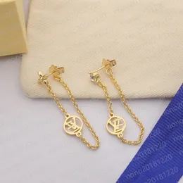 V-TASSEL MANGING Flower Letter Flower Letter Diamond Earrings for Women and Girls Earring 세트, 디자이너 보석 귀걸이, 발렌타인 데이 선물 약혼 신부