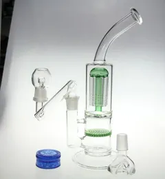 Narghilè bong in vetro 8 bracci bong drop down tubo dell'acqua 18,8 mm giunto in vetro piattaforma petrolifera bad bubber pipa da fumo pipa da tabacco due funzioni