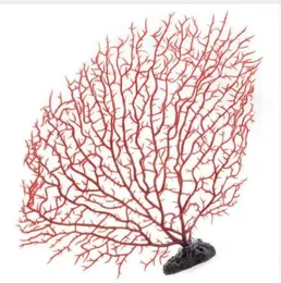 Coral Fish Tank Artificial Plastic Plant Coral Tree Aquarium Decoration Soft Ornament Red adornos para acuario