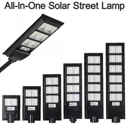 Lichter Solar Flutlichter Straßenlaterne Straßenlampe 60W 90W 120W PIR Sensor Fernbedienung Schrauben Armreifen Batterie ganzes Set Solargarten