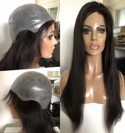 Wigs Full Thin Skin Wigs 9A Grade Top Quality Silky Straight Virgin Burmese Human Virgin Hair Silicone PU Wig Fast Express Delivery