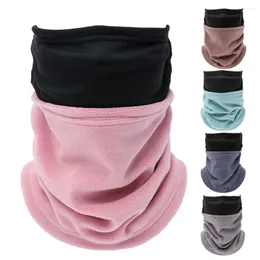 Scarves Winter Velvet Mask Scarf For Men Women Hanging Style Neckerchief Solid Neck Collar Wamer Outdoor Riding Windproof Snood