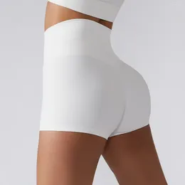 Pantalones cortos activos AI Fitness Levantamiento de cadera Pantalones de yoga desnudos Medias deportivas ajustadas de cintura alta para mujer