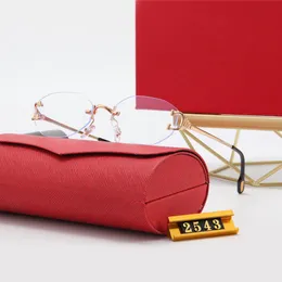 Tasarımcı Gözlük Çerçeveleri Erkek Güneş Gözlüğü Satıcı Altı Çerçeve Kırmızı Siyah Clear Altın Süs Adumbral Soutlet Erkek Kadınlar Luxu