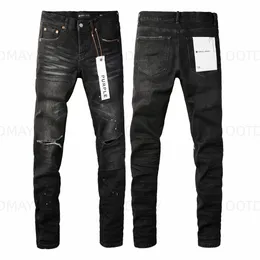 Ksubi Mens Purple Jeans Designer Mode Distressed Ripped Bikers Femmes Ripped High Street Brand Patch Hole Denim Cargo pour hommes Pantalon noir WI2B