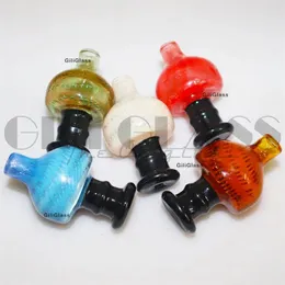 Hookahs Carb Caps para narguilés Beracky US Color Glass Bubble Carb Cap UV Bola Chanfrada Borda Quartz Banger Nails Water Bongs Pipe Dab Rigs Te