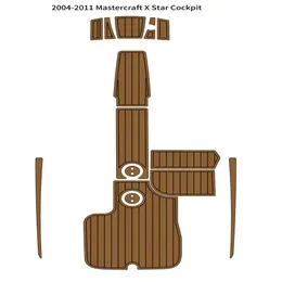 商品20042011 Mastercraft x Star Cockpit Pad Pad Boat Eva Foam Faux Teak Deck Floor Mat Self Backing AheheSive Seadek GatorStep Style Floor