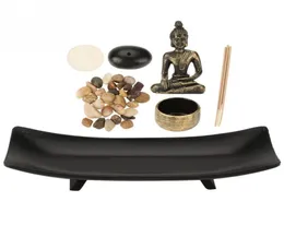 1 세트 Zen Zen Garden Relax Buddhism Candlestick encense holder furnishing article encense burner home 장식 선물 선물 Y2001095868779