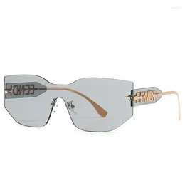 Óculos de sol 2023 moda designer tendência luxo mulher uma peça vintage gato olho correndo óculos eyewear 043